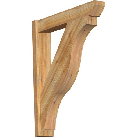 Ekena Millwork Funston Slat Rough Sawn Outlooker, Western Red Cedar, 6"W x 32"D x 38"H OUT06X32X38FST06RWR